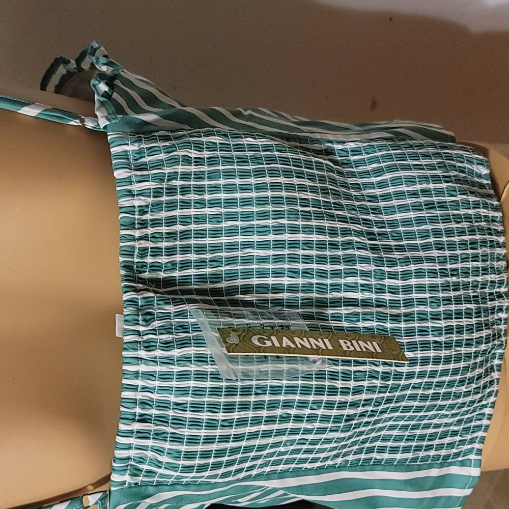 NWT Gianni Bini summer emerald green top large - Picture 4 of 7